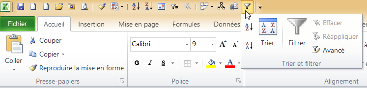 Excel – Comment ajouter toutes les commandes d’un groupe dans la barre d’outils d’accès rapide ?